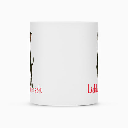 Tasse "Dogge schwarz - Lieblingsmensch" – hunde-shirt.de