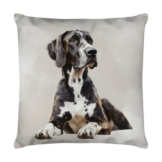 Kissen "Dogge - Relax" Weiß – hunde-shirt.de