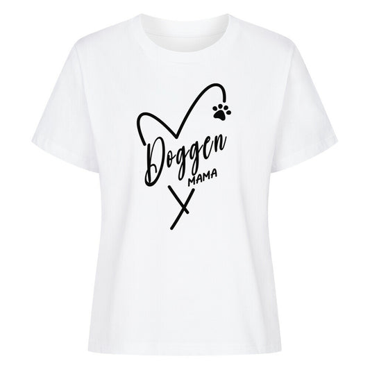 Premium Damen-Shirt "Dogge - MAMA" Weiß – hunde-shirt.de