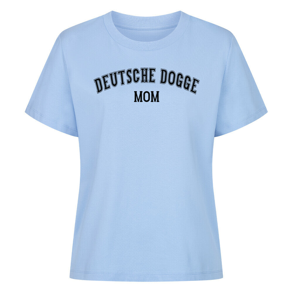 Premium Damen-Shirt "Deutsche Dogge - MOM" Sky Blue – hunde-shirt.de