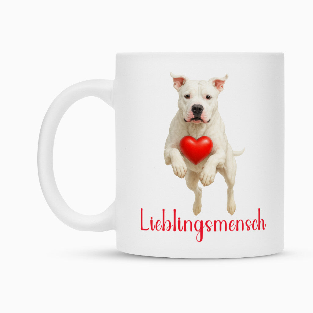 Tasse "Dogo Argentino - Lieblingsmensch" – hunde-shirt.de