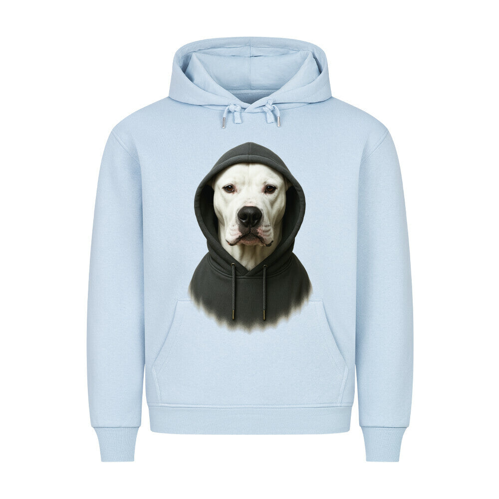Premium Hoodie "Dogo Argentino - Hoodie" Babyblau – hunde-shirt.de
