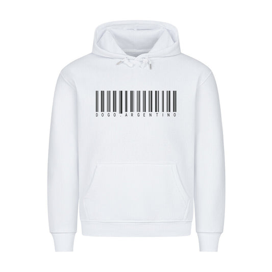 Premium Hoodie "Dogo Argentino - Scan" Weiß – hunde-shirt.de