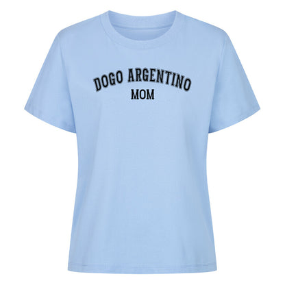 Premium Damen-Shirt "Dogo Argentino - MOM" Sky Blue – hunde-shirt.de