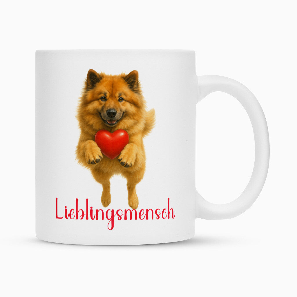 Tasse "Eurasier - Lieblingsmensch" Weiß – hunde-shirt.de