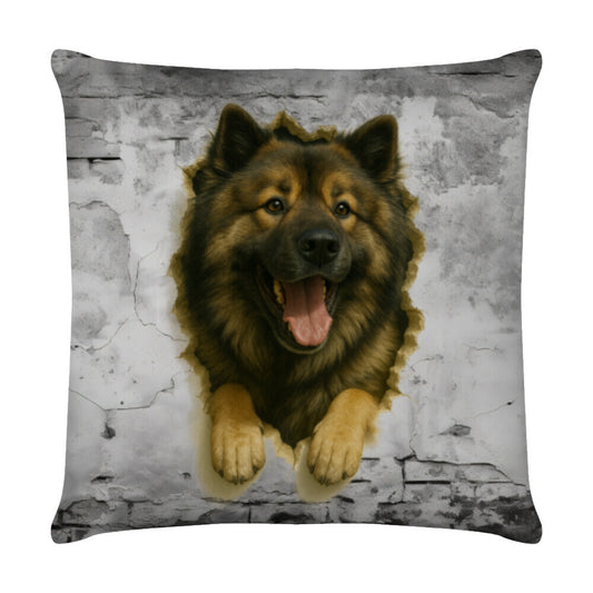 Kissen "Eurasier - Wall" Weiß – hunde-shirt.de