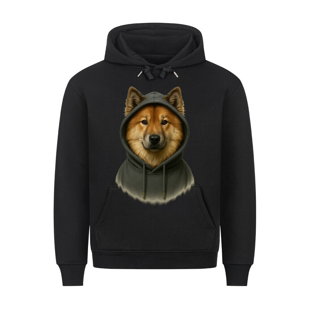 Premium Hoodie "Eurasier - Hooded" Schwarz – hunde-shirt.de