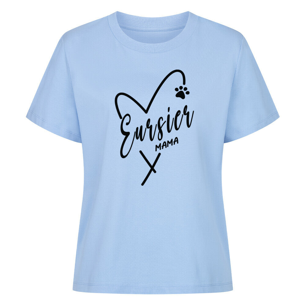 Premium Damen-Shirt "Eurasier - MAMA" Sky Blue – hunde-shirt.de