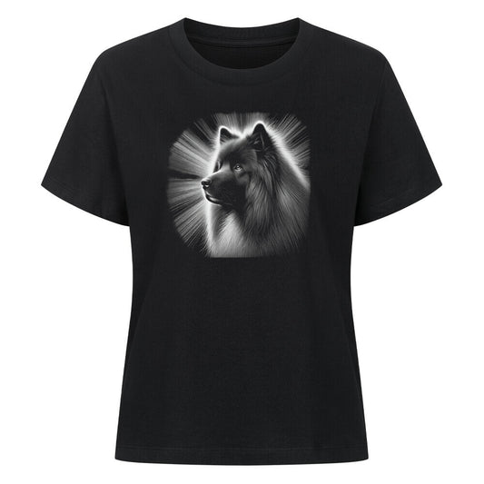 Premium Damen-Shirt "Eurasier - Shine" Schwarz – hunde-shirt.de