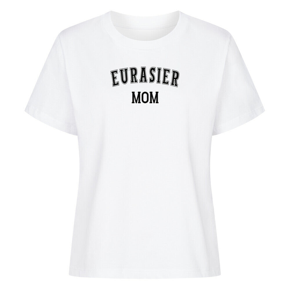 Premium Damen-Shirt "Eurasier - MOM" Weiß – hunde-shirt.de