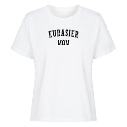 Premium Damen-Shirt "Eurasier - MOM" Weiß – hunde-shirt.de