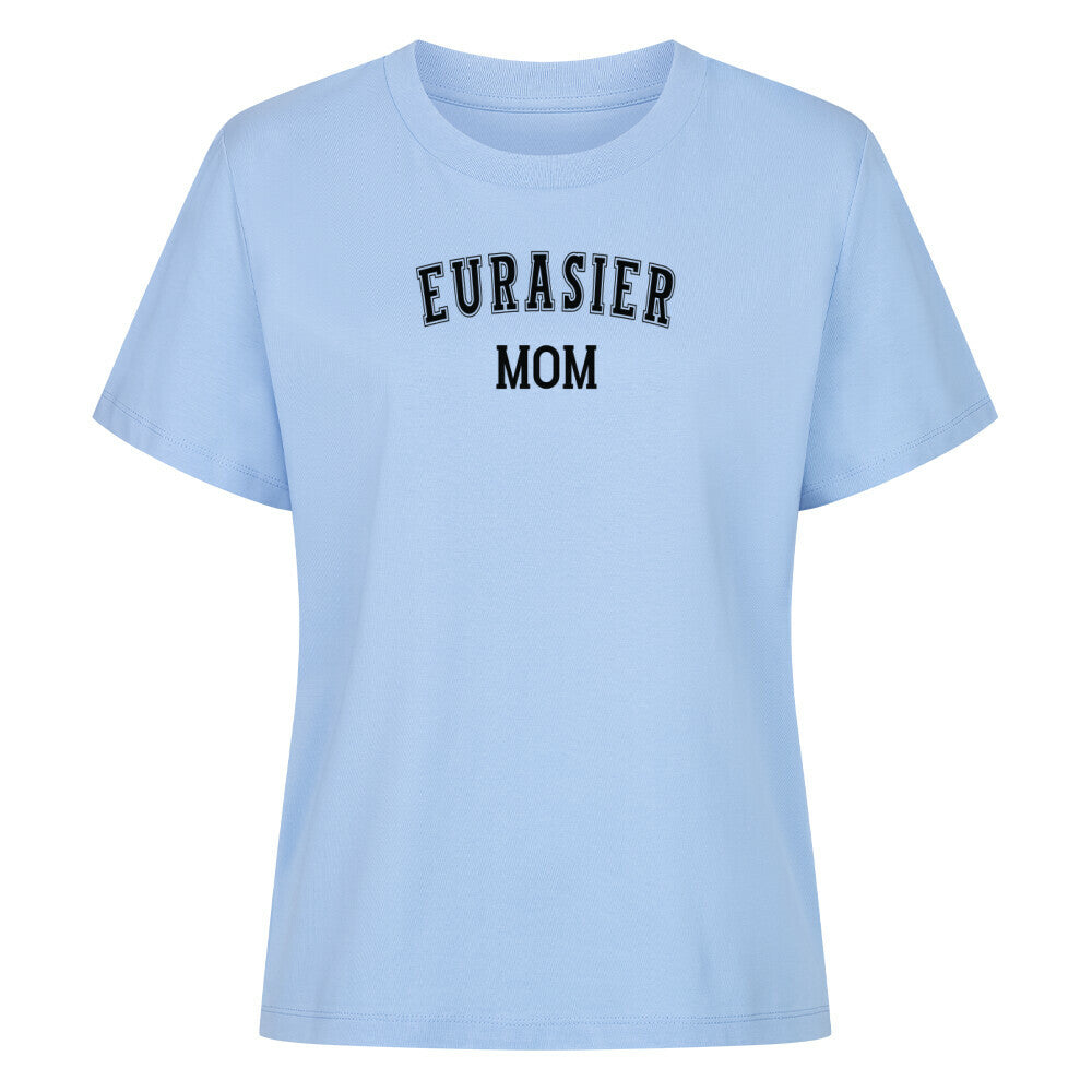Premium Damen-Shirt "Eurasier - MOM" Sky Blue – hunde-shirt.de