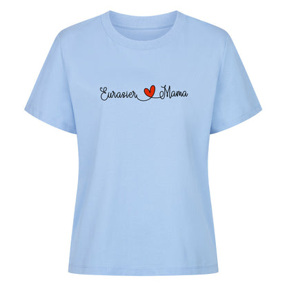 Premium Damen-Shirt "Eurasier - Mama" Sky Blue – hunde-shirt.de