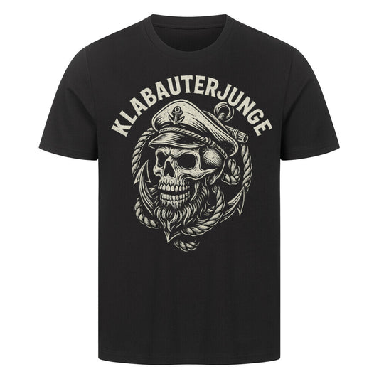 Premium T-Shirt "Klabauterjunge - Kapitän" Schwarz – hunde-shirt.de