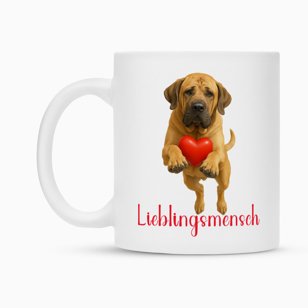 Tasse "Fila Brasileiro - Lieblingsmensch" – hunde-shirt.de