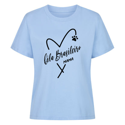 Premium Damen-Shirt "Fila Brasileiro - MAMA" Sky Blue – hunde-shirt.de