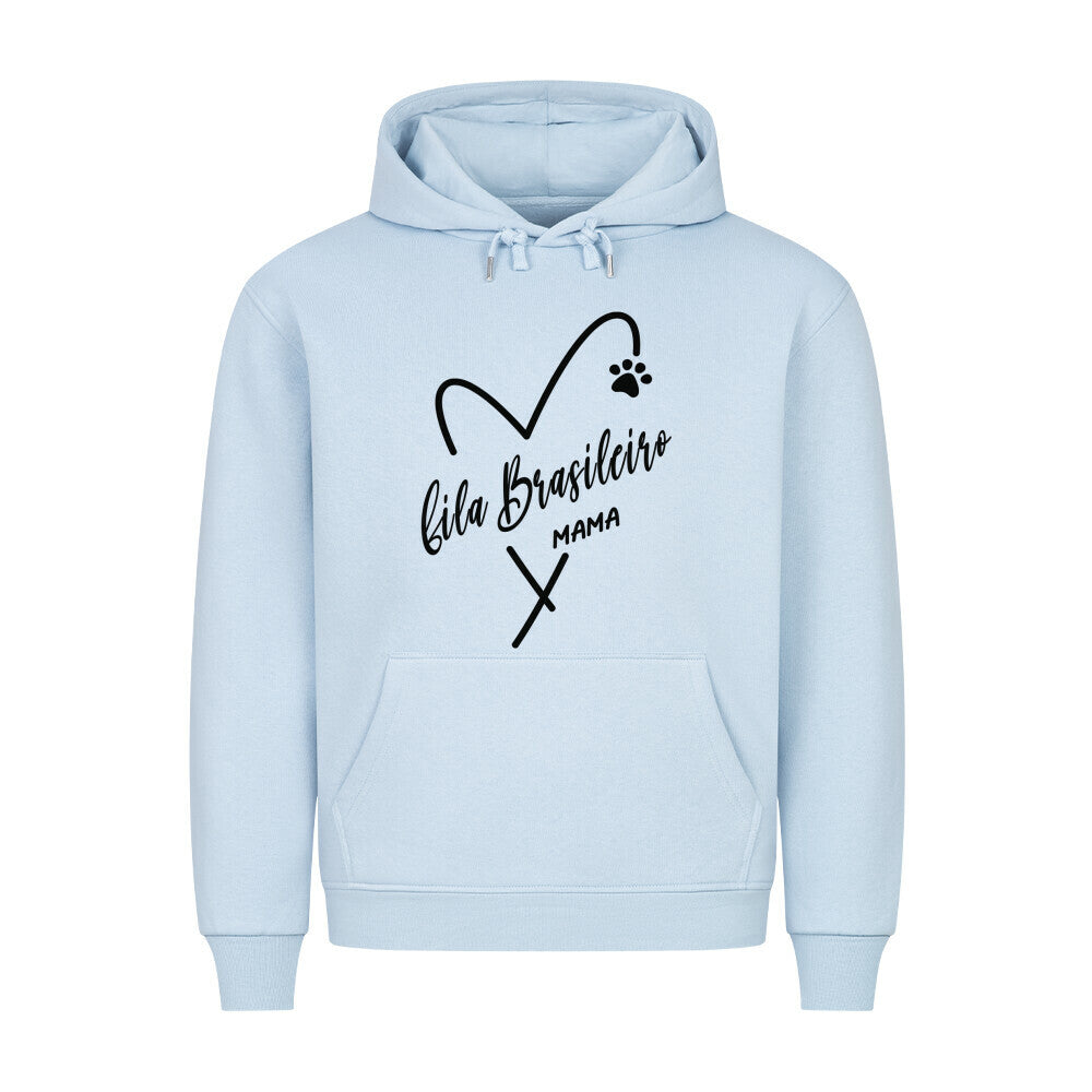 Premium Hoodie "Fila Brasileiro - MAMA" Babyblau – hunde-shirt.de