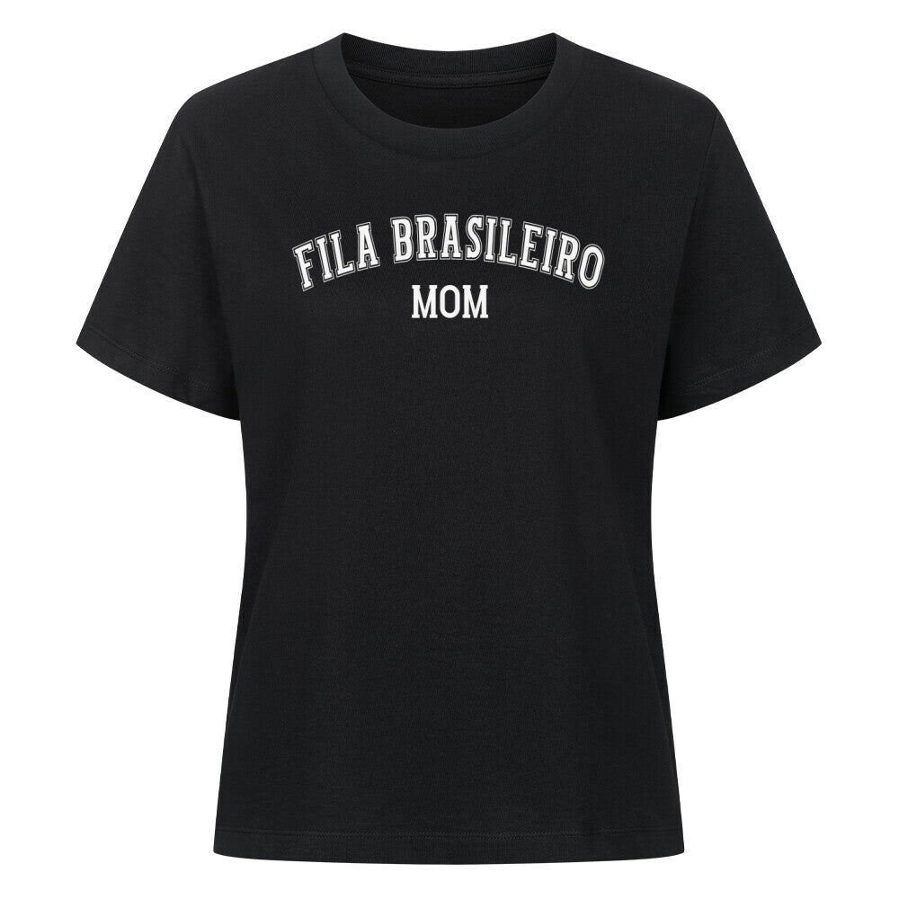 Premium Damen-Shirt "Fila Brasileiro - MOM" Schwarz – hunde-shirt.de