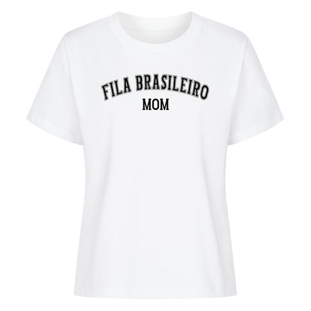 Premium Damen-Shirt "Fila Brasileiro - MOM" Weiß – hunde-shirt.de