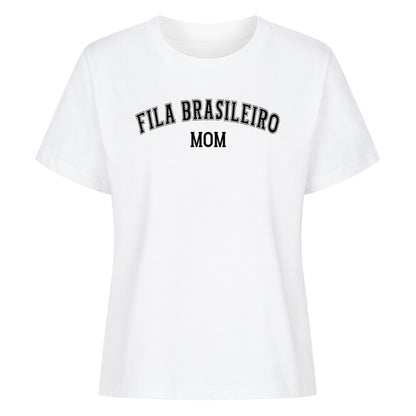 Premium Damen-Shirt "Fila Brasileiro - MOM" Weiß – hunde-shirt.de