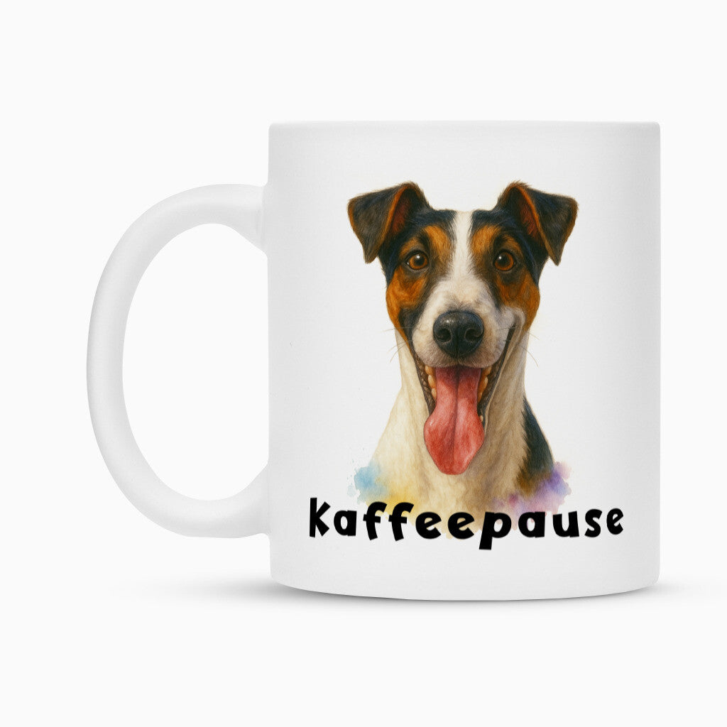 Tasse "Foxterrier smooth - Kaffeepause" – hunde-shirt.de