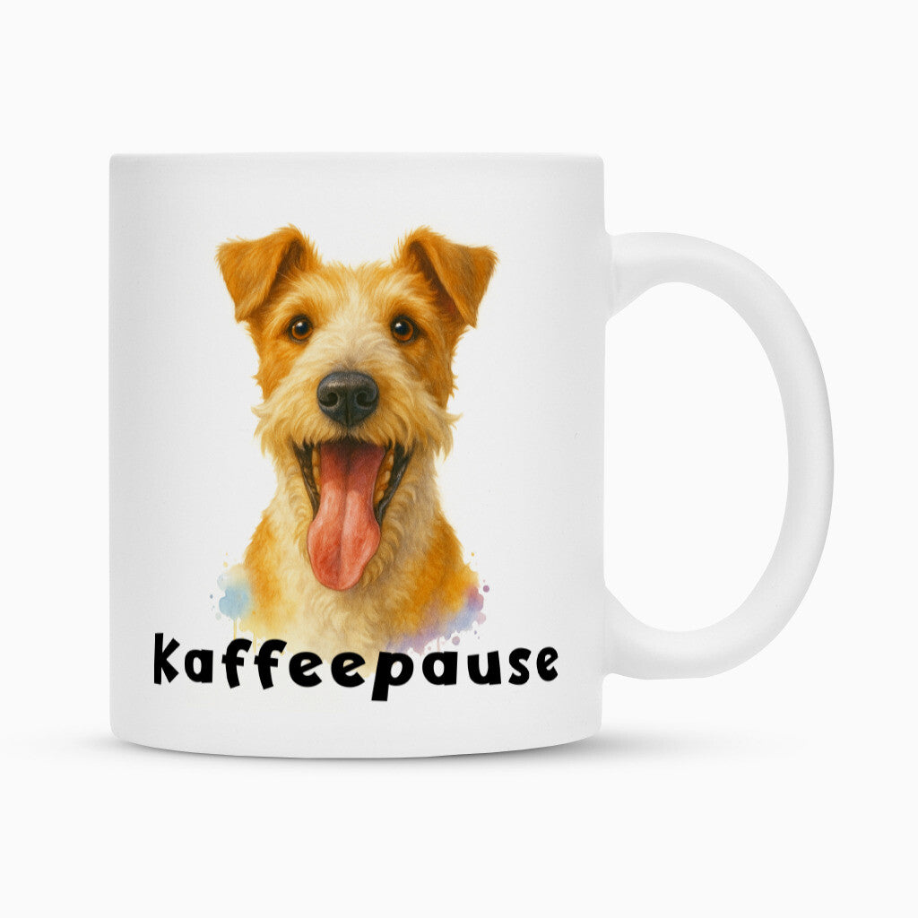 Tasse "Foxterrier - Kaffeepause" Weiß – hunde-shirt.de