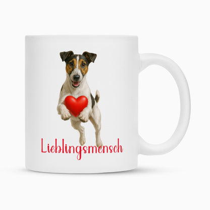 Tasse "Foxterrier smooth - Lieblingsmensch" Weiß – hunde-shirt.de