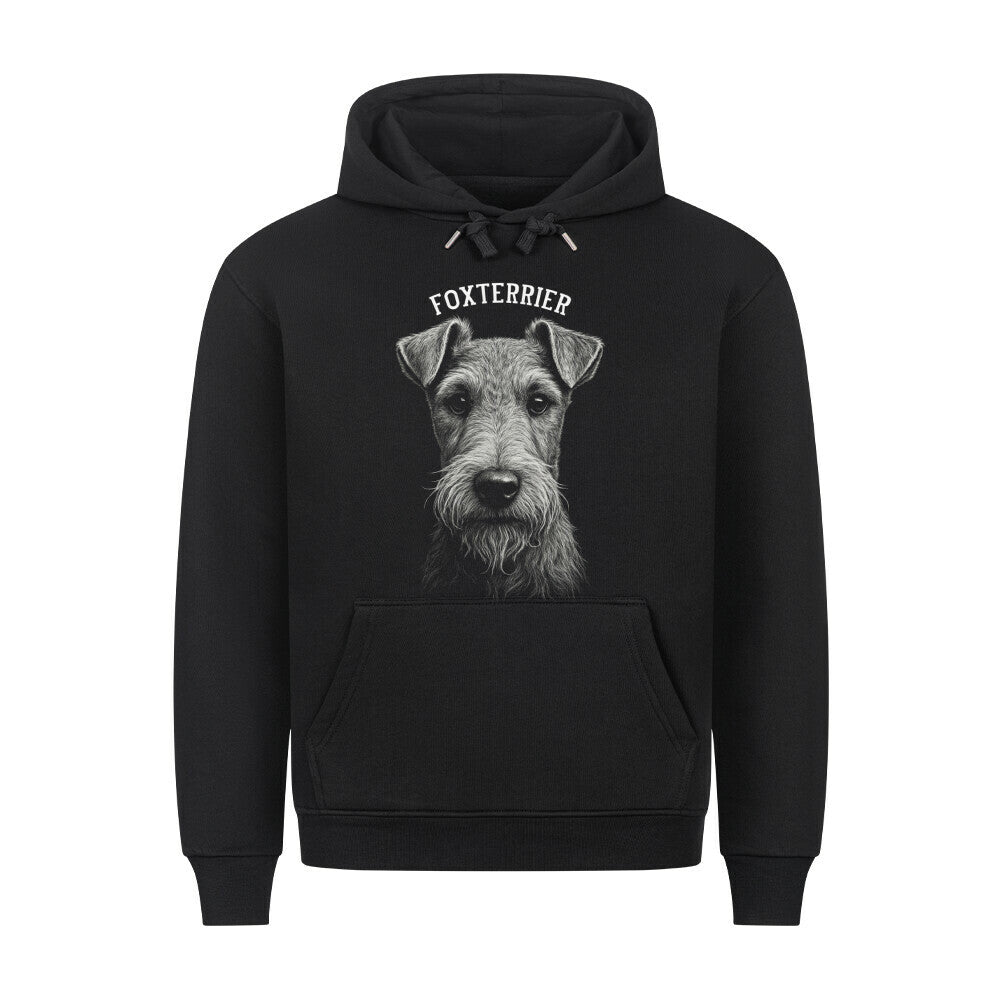 Premium Hoodie "Foxterrier - Pure" Schwarz – hunde-shirt.de