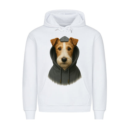 Premium Hoodie "Foxterrier - Hooded" Weiß – hunde-shirt.de