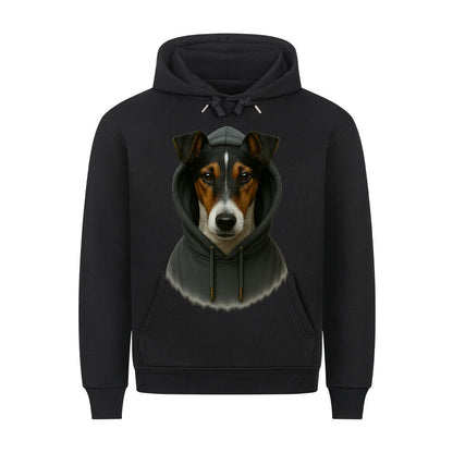 Premium Hoodie "Foxterrier smooth - Hooded" Schwarz – hunde-shirt.de