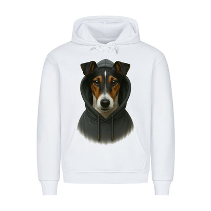 Premium Hoodie "Foxterrier smooth - Hooded" Weiß – hunde-shirt.de