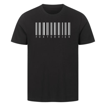 Premium T-Shirt "Foxterrier - Scan" Schwarz – hunde-shirt.de