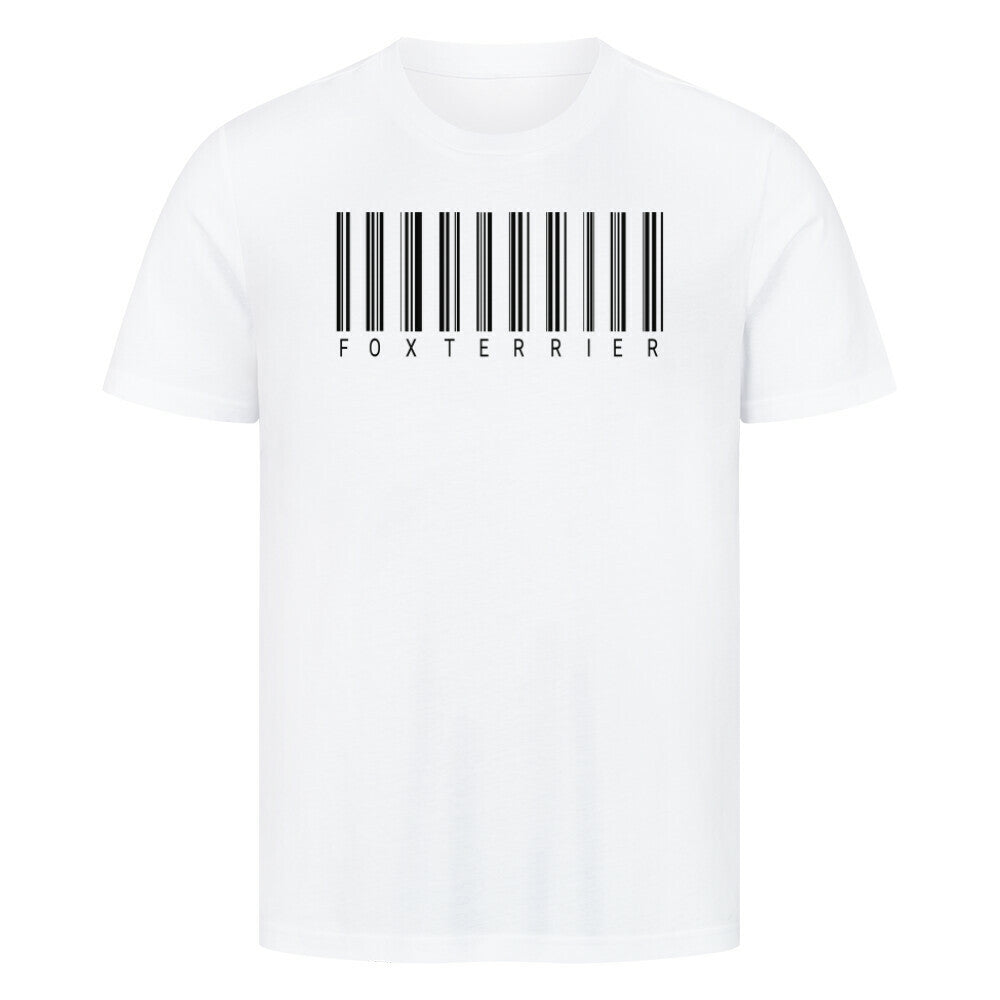 Premium T-Shirt "Foxterrier - Scan" Weiß – hunde-shirt.de