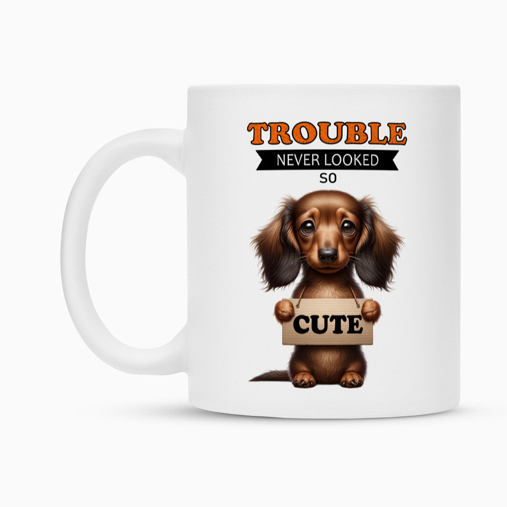 Tasse "Dackel - Trouble" – hunde-shirt.de