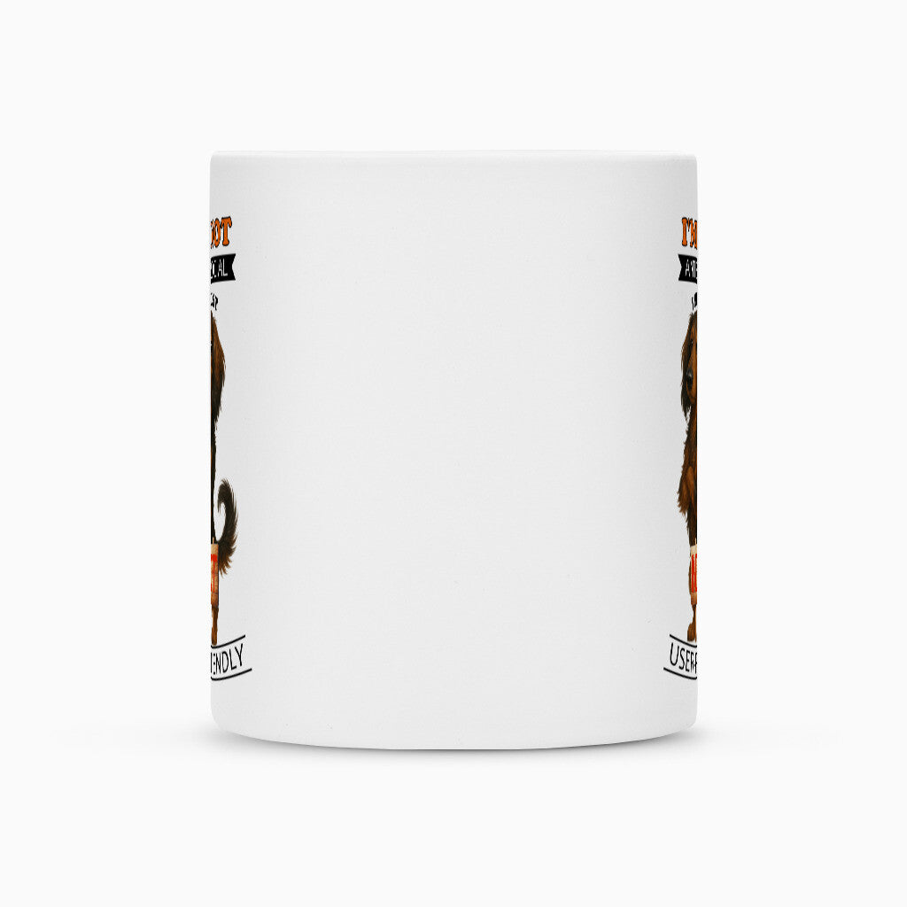 Tasse "Dackel ( Langhaar ) - Anti-Social" – hunde-shirt.de