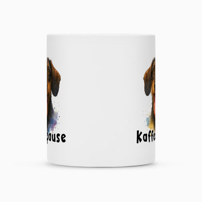 Tasse "Dackel ( Rauhaar ) - Kaffeepause" – hunde-shirt.de