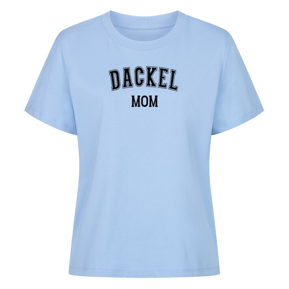 Premium Damen-Shirt "Dackel - MOM" Sky Blue – hunde-shirt.de