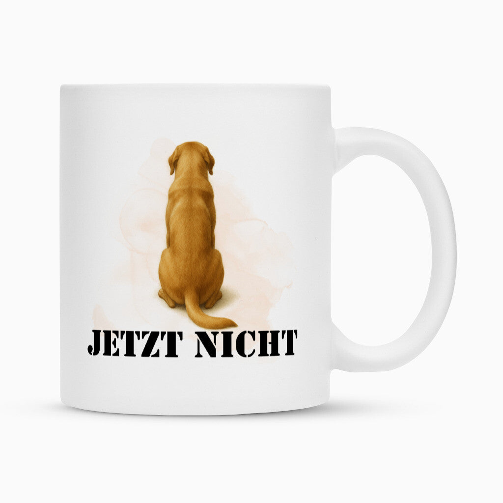 Tasse "Broholmer - JETZT NICHT" Weiß – hunde-shirt.de