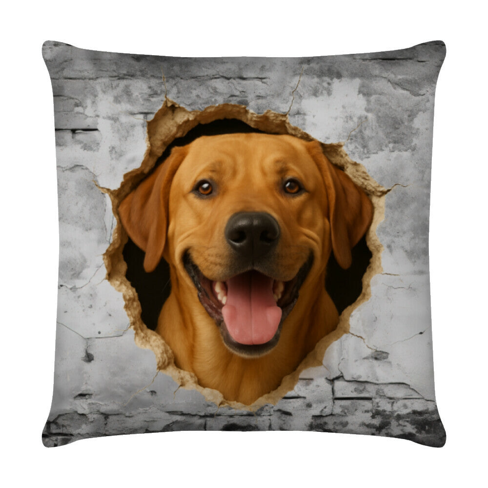 Kissen "Broholmer - Wall" Weiß – hunde-shirt.de