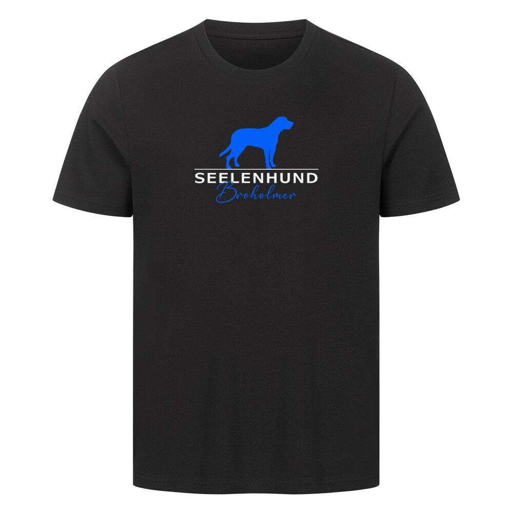 Premium T-Shirt "Broholmer - Seelenhund" Schwarz – hunde-shirt.de