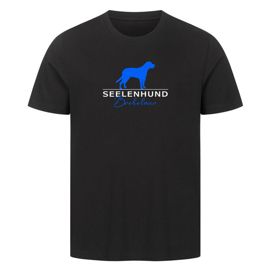 Premium T-Shirt "Broholmer - Seelenhund" Schwarz – hunde-shirt.de
