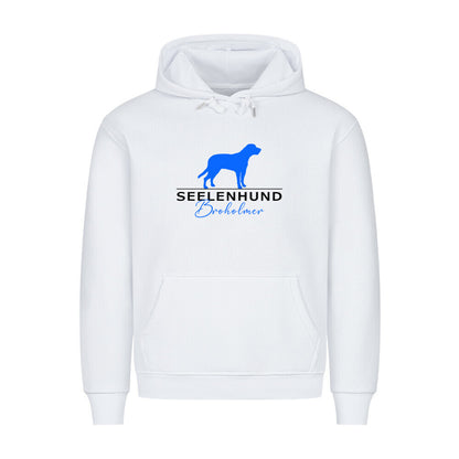 Premium Hoodie "Broholmer - Seelenhund" Weiß – hunde-shirt.de