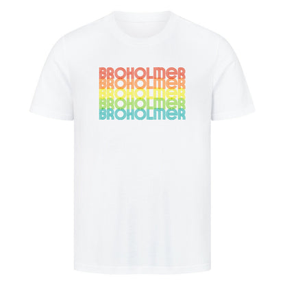 Premium T-Shirt "Broholmer - RETRO" Weiß – hunde-shirt.de