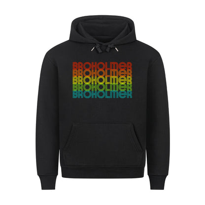 Premium Hoodie "Broholmer - RETRO" Schwarz – hunde-shirt.de