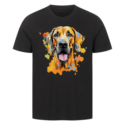 Premium T-Shirt "Broholmer - Splash" Schwarz – hunde-shirt.de