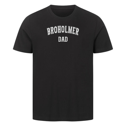 Premium T-Shirt "Broholmer - DAD" Schwarz – hunde-shirt.de