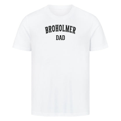 Premium T-Shirt "Broholmer - DAD" Weiß – hunde-shirt.de
