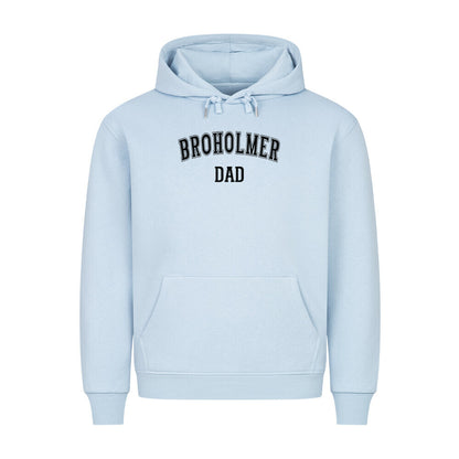 Premium Hoodie "Broholmer - DAD" Babyblau – hunde-shirt.de