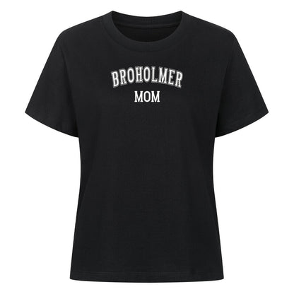 Premium Damen-Shirt "Broholmer - MOM" Schwarz – hunde-shirt.de