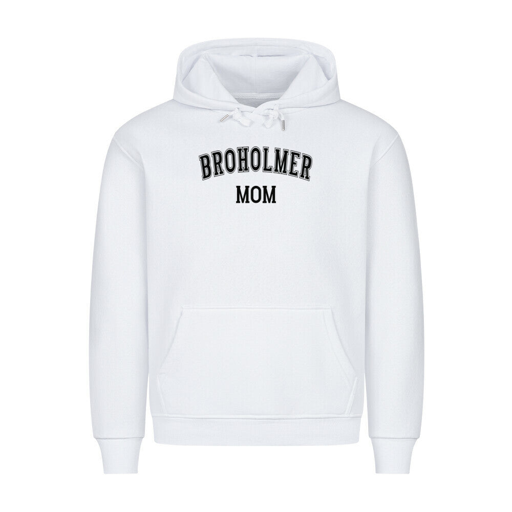 Premium Hoodie "Broholmer - MOM" Weiß – hunde-shirt.de
